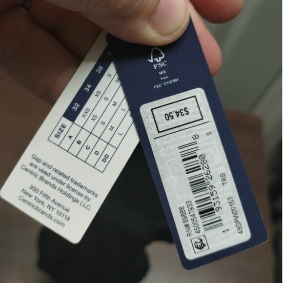 Gap Body NWT Size Small Black Lightweight Pullover Breathe Bra Bralette GPW00153 - Picture 6 of 6